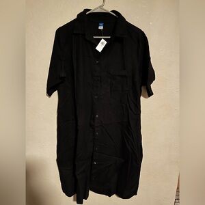 NWT Linen Blend Shirt Dress
